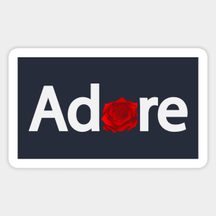 Adore adoring artistic design Sticker